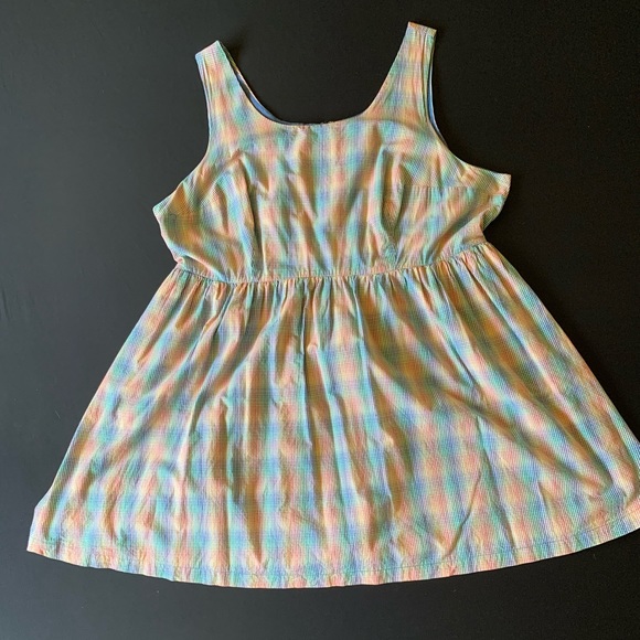 Modcloth Dresses & Skirts - Modcloth Rainbow Gingham dress 3x